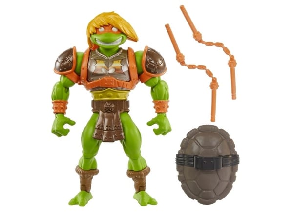 Masters of the Universe Origins Turtles Grayskull Michelangelo, 6 år, Flerfarget, Plast