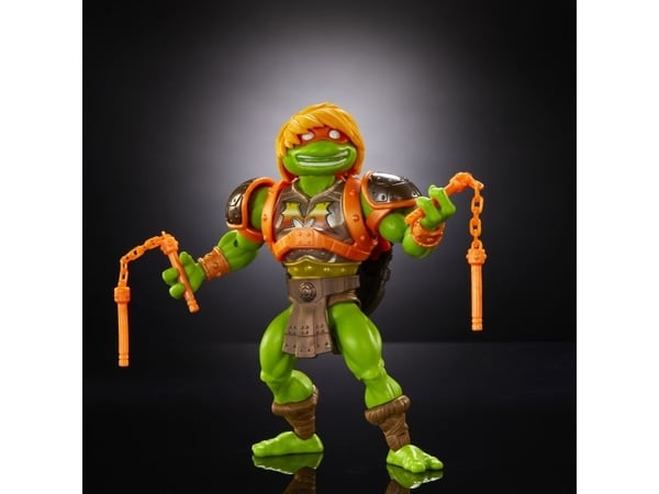 Masters of the Universe Origins Turtles Grayskull Michelangelo, 6 år, Flerfarget, Plast