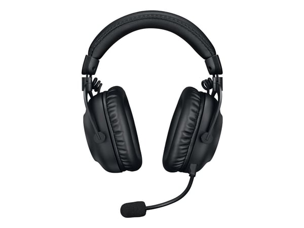 Logitech G Pro X 2 - Hodesett - full størrelse - Bluetooth / LIGHTSPEED - trådløs, kablet - 3,5 mm jakk - lydisolerende - svart