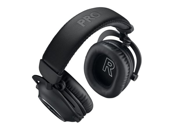Logitech G Pro X 2 - Hodesett - full størrelse - Bluetooth / LIGHTSPEED - trådløs, kablet - 3,5 mm jakk - lydisolerende - svart