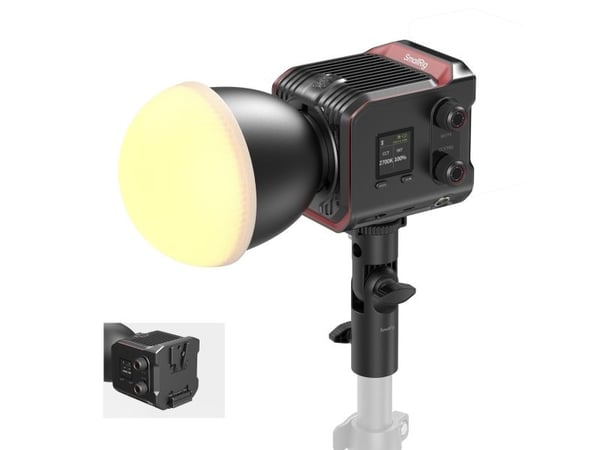 SmallRig RC 100B COB LED, Ulkoinen merkkivalo, Universaali, musta, 1 kpl, Laatikko, 95 mm