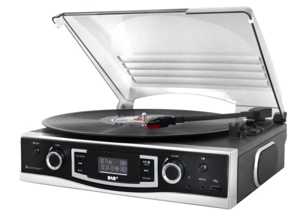Soundmaster PL590SW, Automatisk, Svart, 33,45,78 RPM, DAB+, FM, UKW, USB Type-A, 3,5 mm