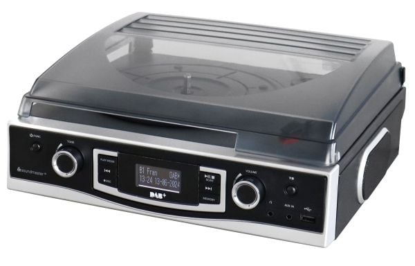 Soundmaster PL590SW, Automatisk, Svart, 33,45,78 RPM, DAB+, FM, UKW, USB Type-A, 3,5 mm