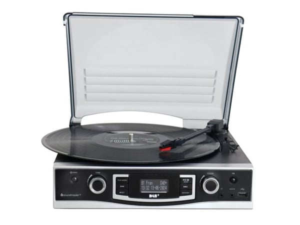 Soundmaster PL590SW, Automatisk, Svart, 33,45,78 RPM, DAB+, FM, UKW, USB Type-A, 3,5 mm