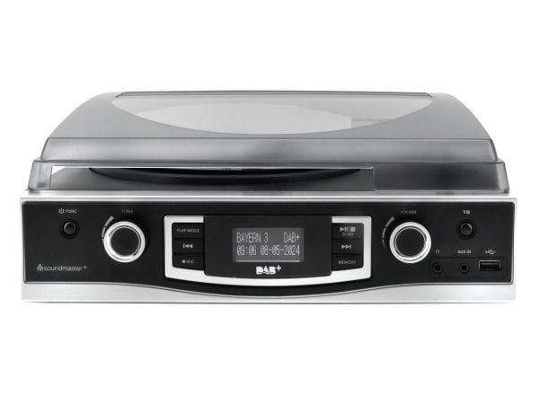 Soundmaster PL590SW, Automatisk, Svart, 33,45,78 RPM, DAB+, FM, UKW, USB Type-A, 3,5 mm