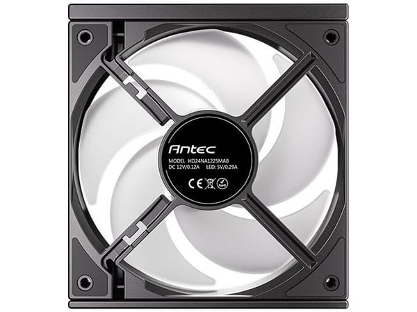 Antec 0-761345-40048-0, Vifte, 12 cm, 800 RPM, 1800 RPM, 43,2 m³/t, Sort