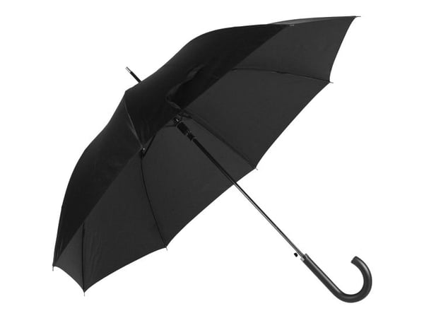 Samsonite Rain Pro, Täysikokoinen, Sateenvarjo, Pyöreä, musta, Lasikuitu, Terästä