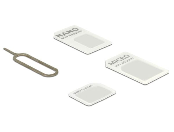 Delock - Adaptersett for SIM-kort for mobiltelefon