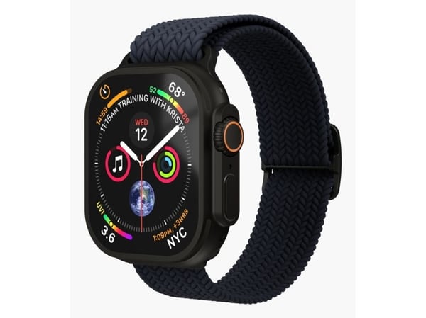 Vonmählen AWS00193, Band, Smartklokke, Svart, Marineblå, Apple, Apple Watch, Nylon