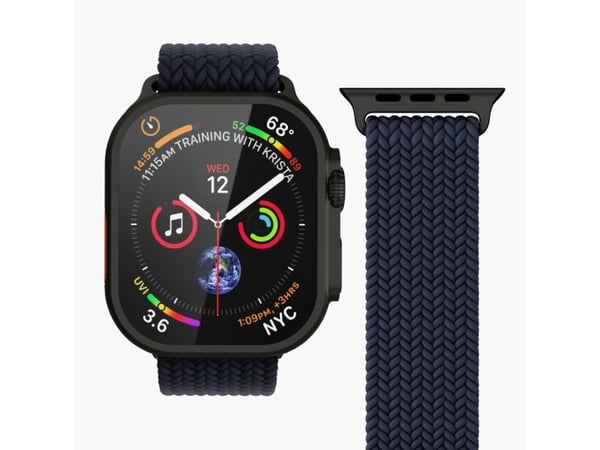 Vonmählen AWS00193, Band, Smartklokke, Svart, Marineblå, Apple, Apple Watch, Nylon