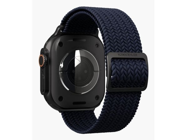 Vonmählen AWS00193, Band, Smartklokke, Svart, Marineblå, Apple, Apple Watch, Nylon