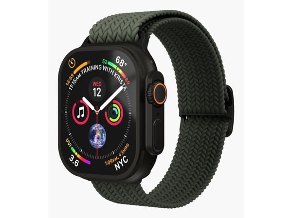 Vonmählen AWS00196, Band, Smartklokke, Svart, Oliven, Apple, Apple Watch, Nylon