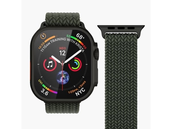 Vonmählen AWS00196, Band, Smartklokke, Svart, Oliven, Apple, Apple Watch, Nylon