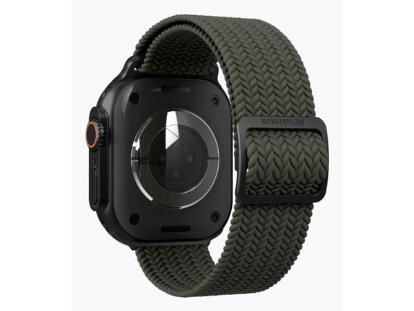 Vonmählen AWS00196, Band, Smartklokke, Svart, Oliven, Apple, Apple Watch, Nylon