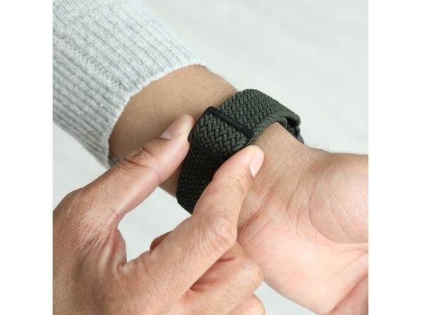 Vonmählen AWS00196, Band, Smartklokke, Svart, Oliven, Apple, Apple Watch, Nylon