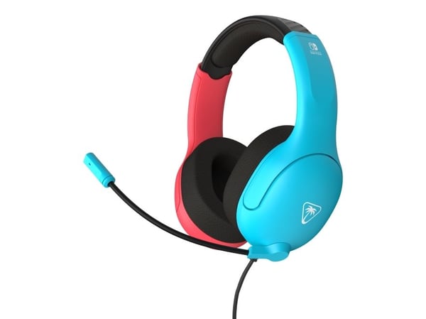 Turtle Beach Airlite Fit, Koblet med ledninger (ikke trådløs), 20 - 20000 Hz, Spilling, 228 g, Hodesett, Svart, Blå, Rød