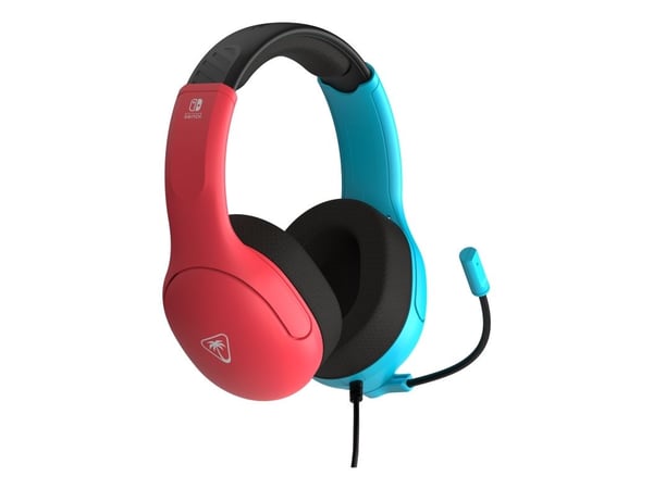 Turtle Beach Airlite Fit, Koblet med ledninger (ikke trådløs), 20 - 20000 Hz, Spilling, 228 g, Hodesett, Svart, Blå, Rød