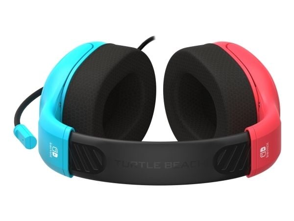 Turtle Beach Airlite Fit, Koblet med ledninger (ikke trådløs), 20 - 20000 Hz, Spilling, 228 g, Hodesett, Svart, Blå, Rød