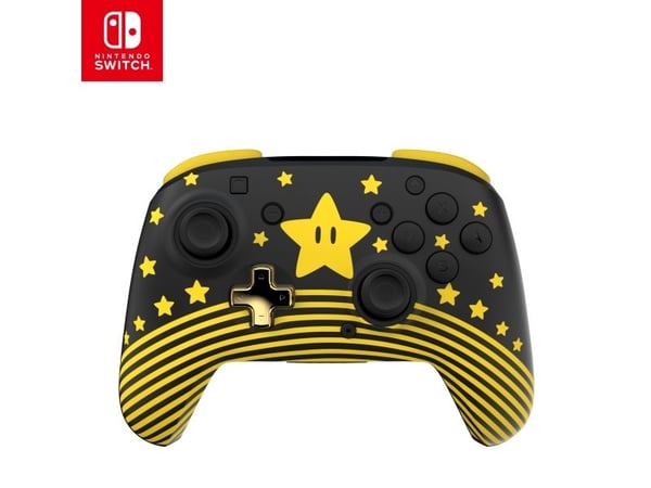 Turtle Beach Rematch - Håndkonsoll - trådløs - Super Mario star - for Nintendo Switch, Nintendo Switch 2, Nintendo Switch Lite, Nintendo Switch OLED