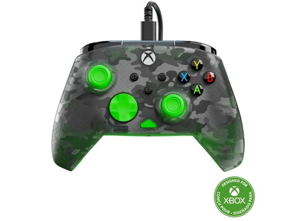 Turtle Beach Rematch Core - Håndkonsoll - kablet - ghost black camo, grønn - for PC, Microsoft Xbox One, Microsoft Xbox Series S, Microsoft Xbox Se...