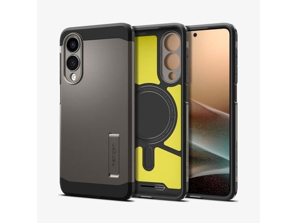 Spigen Tough Armor AI (MagFit), Etui, Samsung, Galaxy S25 Edge, 17 cm (6.7"), Metallisk