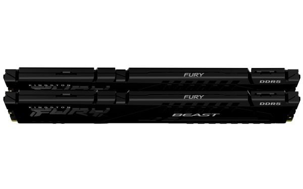 Kingston FURY Beast - DDR5 - sett - 64 GB: 2 x 32 GB - DIMM 288-pin - 2800 MHz / PC5-44800 - CL36 - 1.25 V - ikke-bufret - on-die ECC - svart