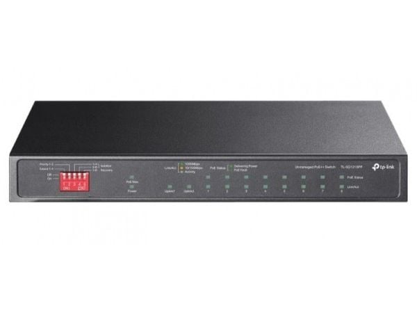 TP-Link TL-SG1210PP, Uhåndtert, Gigabit Ethernet (10/100/1000), Strøm over Ethernet (PoE)