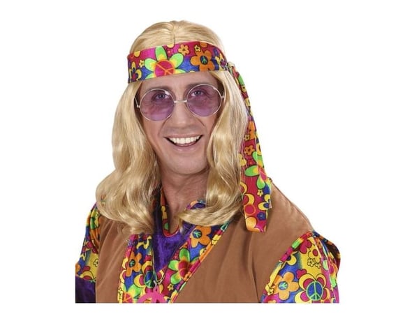 Blond Hippie Dude-peruk