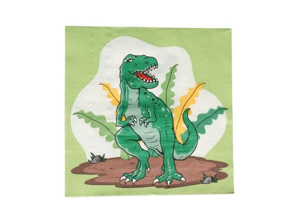 Dinosaur servietter, 16 stk