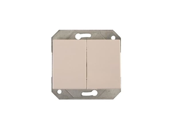 SWITCH VILMA XP 1+1 IP44 WO/F WHITE