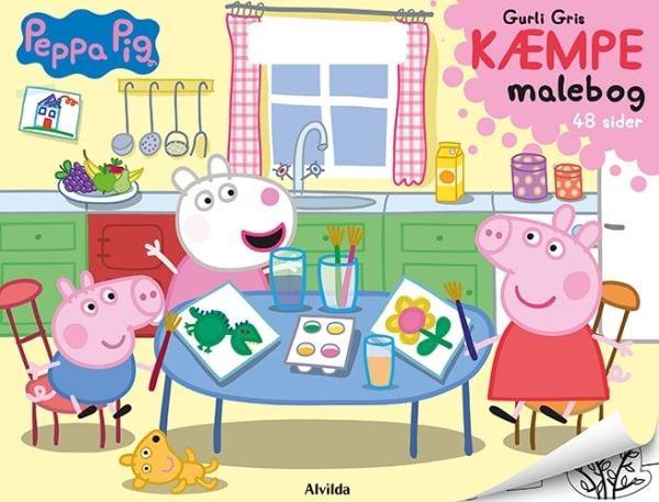 Peppa Pig - Gurli Gris - HUGE värityskirja (värityskirja kahvalla) | Kieli: Tanska