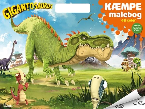 Gigantosaurus – STOR målarbok (målarbok med handtag) | Språk: Danska