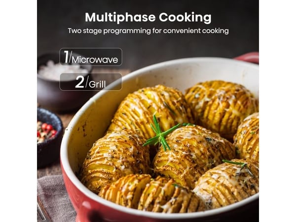 Hisense BIM325GI63DBG, Kiinteä, Grillimikroaaltouuni, 25 L, 900 W, Kosketus, Musta