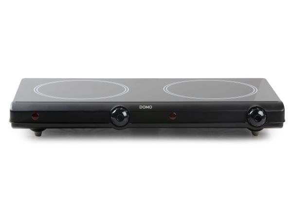 Domo DO339KP, Black, Countertop, Ceramic, Ceramic, 2 zone(s), 2 zone(s)