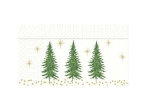 Serviet Duni 33 x 33 cm 2-lag Humble Trees Brun,6 pk x 300 stk/krt