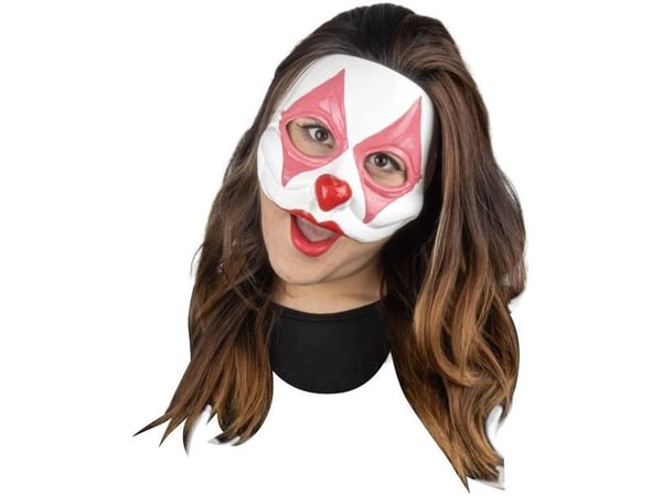 Harlekin Klovn maske