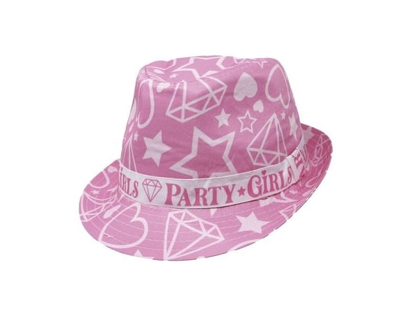 Pink party girls-hatt