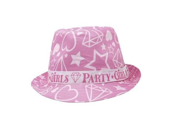 Pink party girls-hatt