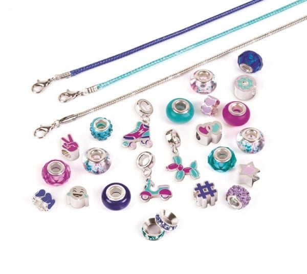 MAKE IT REAL DIY halo charms bracelets set "True blue"