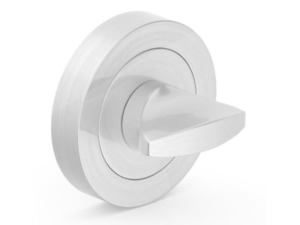 Metal-Bud privacy-bakplate kvadratisk satin nikkel