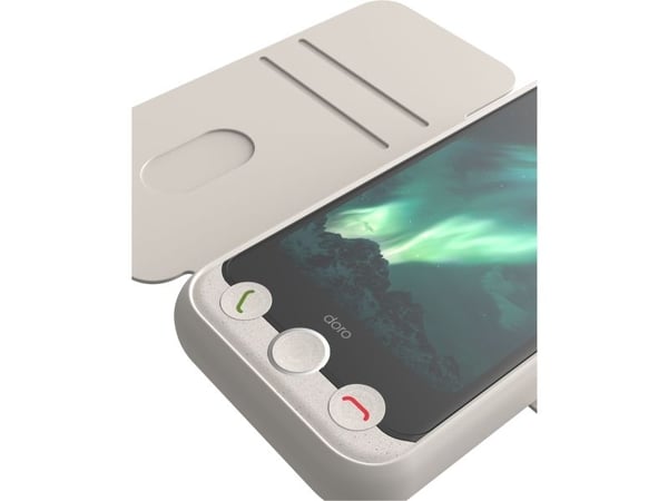 Doro - Lommebok for mobiltelefon - hvit - for Aurora A10, A11