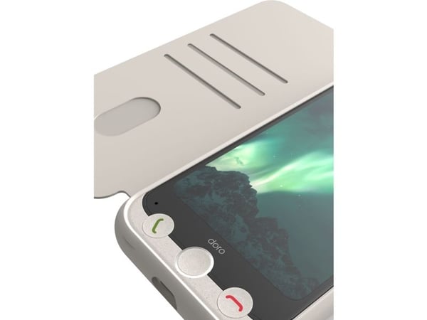 Doro - Lommebok for mobiltelefon - hvit - for Aurora A30, A31