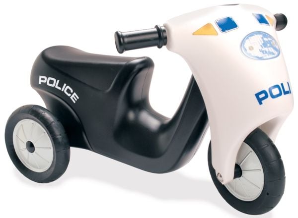 Dantoy politimotorsykkel med gummihjul