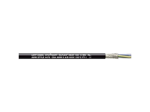 LAPP ÖLFLEX® HEAT 180 C MS Korkean lämpötilan kaapeli 2 x 1,5 mm² Musta 46716/100 100 m