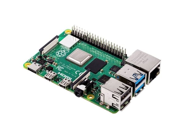 Raspberry Pi 4 Model B - Dator med ett kort - Broadcom BCM2711 / 1.5 GHz - RAM 4 GB - 802.11a/b/g/n/ac, Bluetooth 5.0