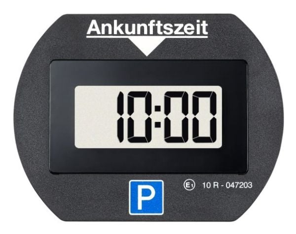 Needit PARK LITE sähköinen pysäköintikiekko ja rekisteröinti DE musta