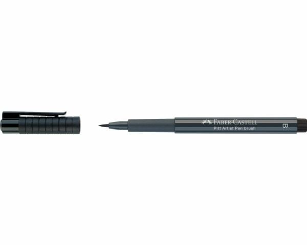 Faber-Castell PITT artist - Penselpenna - permanent - kallt grå IV - vattenbaserat pigmentbläck - 2 mm