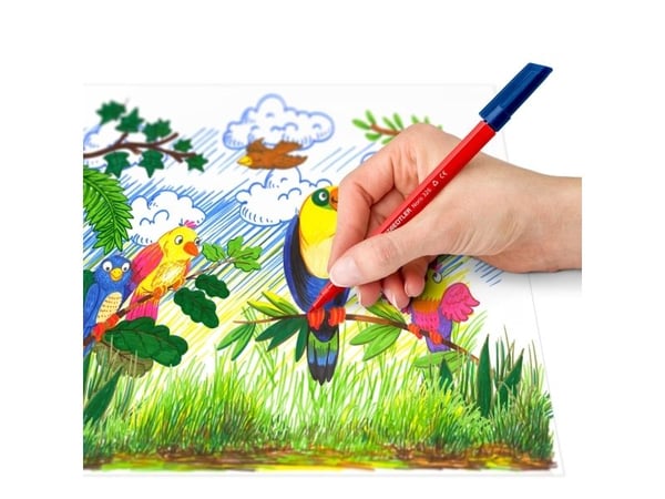 Staedtler 326 C10 E1, Assorterte farger, Flerfarget, 1 mm, Ultrafin, Polypropylen (PP), Sekskantet
