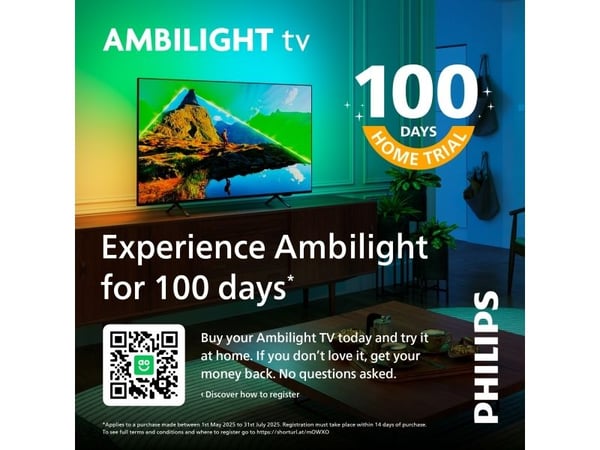 Philips 43PUS8500 - 43" Diagonalklasse LED-bakgrunnsbelyst LCD TV - QLED - Smart TV - TITAN OS - 4K UHD (2160p) 3840 x 2160 - HDR - matt svart