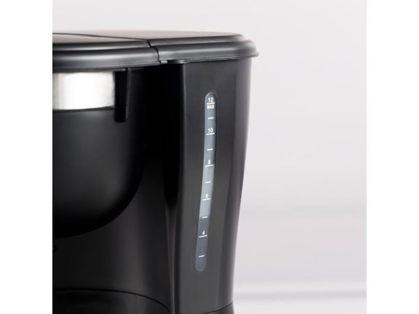 Taurus VERONA 12, Kaffebrygger (drypp), 1,25 l, Malt kaffe, 680 W, Sort